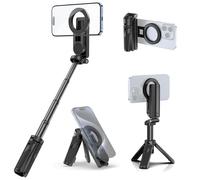 Ulanzi JJ03 Magnético Palo Selfie, Mini Trípode para Móvil Extensible 3 en 1, Soporte para Teléfono, Agarre para Teléfono Inteligente con Mando a Distancia, para iPhone 12-16 Magsafe/Samsung/Android