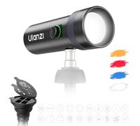 ULANZI LM01 - Linterna de fotografía con luz de video RGB, linterna de fotografía recargable de 7500 mAh con 20 filtros, tiempo de funcionamiento máximo de 3 horas, salida de 1200 lux para bodas