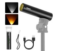 Ulanzi LM07 Linterna de Fotografía LED Bicolor 2000K-5500K, Luz Portátil Recargable con Batería de 2000 mAh, Brillo y Tamaño del Haz Ajustables, de Doble Uso, para Camping y Senderismo