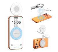 ULANZI LM21 Luz Magnética para Selfie, Anillo de Luz para iPhone, Luz de Relleno para Móvil con 3 Temperaturas de Color (2500 K-8500 K), Videollamada, Conferencia y Fotografía