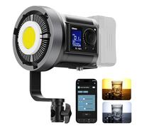 ULANZI - Luz de Video LED de Montaje en V, 120W COB, 20700 Lux, Bicolor 2700K-6500K, 20 Efectos Predefinidos, Compatible con Montura Bowens, Control Remoto de 30m, Negro y Blanco