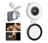 ULANZI Luz magnética blanca para selfies, luz de relleno LED compatible con Magsafe, anillo de luz LED para selfie incluido anillo adhesivo para teléfonos, para selfies/fotografía/TikTok/llamadas de
