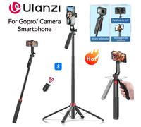 Ulanzi MA09 Trípode Selfie Stick de 1.8m para Xiaomi Samsung iPhone 17 16 Teléfonos Android con Control Remoto y Cabezal Panorámico MA09 Tripod