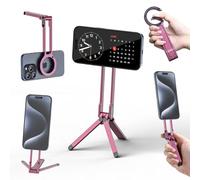 ULANZI MA30 Trípode Magnético para iPhone Android, Mini Soporte Plegable de Aluminio, Doble Cara Montaje Rápido, Compatible con iPhone 17 16 15 14 13 12 Magsafe Rosa