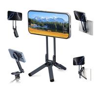 ULANZI MA38 Trípode Magnético de Doble Cara para Teléfono Móvil de Aluminio con Mosquetón, Montaje Rápido con Doble Imán, Mini Palo Selfie para iPhone 17 16, 15, 14, 13 y 12 Magsafe