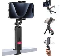 ULANZI MA89 Mini Soporte para Teléfono de Avión, Trípode de Rotación de 360° con 2 Zapatas Frías Imprescindible para Vuelos Largos, Trípode Portátil para Casa, Oficina, Viajes y Creadores de Contenido