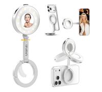 ULANZI ML05 Luz Magnética para Selfie para iPhone, LED Anular con Doble Imán y Espejo, 9000 K CRI≥97, Luz para Móvil con Iluminación Gran Angular, Ideal para Vlog, Foto y Grabaciones de Vídeo, Blanco