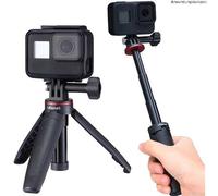 ULANZI MT-09 GoPro Vlog Trípode, agarre de mano y palo selfie para foto y vídeo
