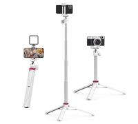 ULANZI MT-44 Tripode para Móvil 147 cm, Palo Selfie Largo con Remoto, Trípode Cámara Fotografía con 360° Rótula de Bola, Cold Shoe, Trípode Compacto Vlog Viaje para Samsung Sony Canon Nikon iPhone