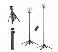 ULANZI MT-44M - Trípode magnético de apertura automática para teléfono de 149.9 cm, soporte de trípode para selfie para iPhone y cámara para Vlog/Live/Travel