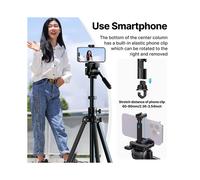 Ulanzi MT-65 Professional Tripod for ,for 1.76M Aluminum Horizontal Camera Stand Max Stability for Photography