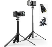 ULANZI MT93 Trípode para Cámara de 1/4'' con Apertura Automática, Trípode 160 cm de Aluminio, Sistema de Cambio Rápido Uka, Rótula 360° y Carga 5 kg, para Cámaras, Luces, Streaming y Exteriores