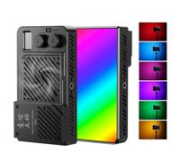 ULANZI P40 Luz LED RGB Vídeo 40W, Luz de Cámara Portátil con Batería de 5000mAh, CRI96+, 2700K-6500K, Carga Rápida PD, Ventilador Integrado, Difusor Magnético y Rosca 1/4"