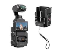 ULANZI PK-06 Adaptador de Expansión para dji Osmo Pocket 3, Jaula Protectora de Aluminio con Orificios para Tornillos de 1/4", Interfaz de Cámara de Acción, Accesorios de Cierre Rápido