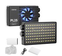 ULANZI PL25 Luz de Vídeo 25 W, Luz para Fotografía, Ventilador de Refrigeración Integrado Silencioso, Batería Recargable de 2000 mAh, 2700 K-6500 K, CRI 95+, con Difusor y Cable de Carga USB-C