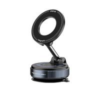 ULANZI SK-25 MagMount - Soporte magnético con ventosa para smartphone - Fuerte soporte para teléfono móvil para coche y escritorio, compatible con Mag Safe y articulación esférica de 360 °