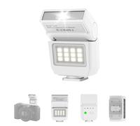 ULANZI SL03 Mini Flash para Cámara con Luz de Vídeo, Flash Externo GN8 6500K, 90° Ángulo Ajustable, Compatible con Cámara Réflex Digital Sony/Canon/Fuji/Nikon, Montura Universal de Zapata Caliente