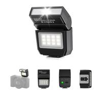 ULANZI SL03 Mini Flash para Cámara con Luz de Vídeo, Flash Externo GN8 6500K, Ángulo Ajustable de 90°, Compatible con Cámara réflex Digital Sony/Canon/Fuji/Nikon, Montura Universal de Zapata Caliente