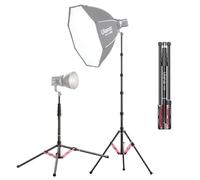 ULANZI Soporte de luz de fibra de carbono T230, trípode ajustable para fotografía con clip de teléfono, trípode resistente de estudio de 230 cm para flash Speedlight, softbox, cámara de luz