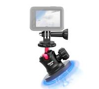ULANZI Soporte magnético para cámara de acción, fuerte soporte magnético con cabezal de bola de rotación de 360° y 6 imanes integrados, compatible con GoPro Hero 13/12/11/10, DJI Osmo Action Osmo Nano
