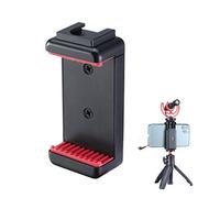 ULANZI ST-07 Soporte de trípode para teléfono con soporte de zapata fría para micrófono, luz de video LED, tornillo de trípode de 1/4 pulgadas para iPhone 11/Pro/Pro Max XS Max XR X 8 7 Plus Samsung Galaxy OnePlus Google Pixel Vlog Vlogging