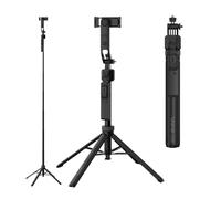 Ulanzi TT23 Auto Tracking Selfie Stick Trípode con seguimiento de IA, trípode de 163 cm para teléfono móvil con 4 patas y mando a distancia Bluetooth para smartphone, iPhone, Android