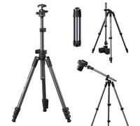 ULANZI TT59 Trípode Horizontal para Cámara 175 cm con Rótula Esférica Ppanorámica 360° con Cambio Rápido Uka y Columna Central Vertical de 180° para DSLR/Teléfono Móvil, Capacidad de Carga de 10 kg