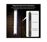 Ulanzi UA20 Luz de Tubo de Aire de 20 W, Luz de Relleno Portátil, Plegable, Bicolor, para Transmisión en Vivo e Iluminación Exterior