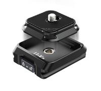 ULANZI UKA01 Placa de Liberación Rápida para Cámara, Adaptador de Montaje para Trípode, con Tornillo de 1/4''-3/8" para Cardanes/DSLR/Trípodes dji Sony/38 mm Arca-Swiss, Carga Máxima 20 kg