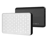 Luz de Video LED Ulanzi Vijim VL120 3200K-6500K con Softbox y Filtros de Color RGB para Videoconferencias, Iluminación de Relleno VL120 Negro