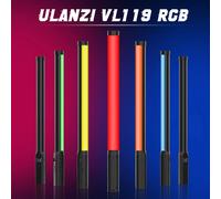 Ulanzi VL119 luz de palo colorida RGB de mano 19,68 pulgadas varita de luz LED de mano CRI 95 + 2500K-9000K lámpara de estudio de fotografía VL119 RGB