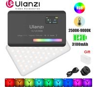 Ulanzi VL120 RGB cámara de vídeo luz Mini portátil 3100mAh fotografía iluminación Smartphone Vlog luz de relleno RGB luz de vídeo White