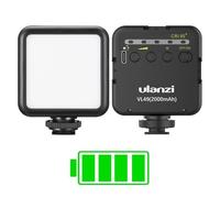ULANZI VL49 Luz de Vídeo LED 5500K, Luz de Relleno Bicolor, Luz de Camara, Mini Luz de Fotográfica Portátil para Videocámaras DSLR, Batería Incorporada de 2000mAh