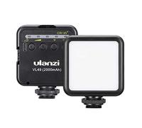 Ulanzi VL49 Mini Lámpara LED para Smartphone y Cámara con Brillo Ajustable 5500K CR95+ y Batería 2000mAh