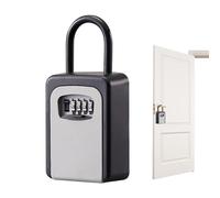 ulapithi - Caja de llaves con código - Caja de bloqueo de pared portátil - Caja de bloqueo de seguridad con código reiniciable, llavero para manija de puerta de trabajo en casa