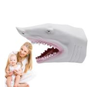 ulapithi Marioneta de tiburón, Marionetas de Mano de Animales,Marionetas de Mano de Juguete de Dinosaurio tiburón cocodrilo Realista de Dibujos Animados | Juguete de Mano con Cabeza de Animal de Goma
