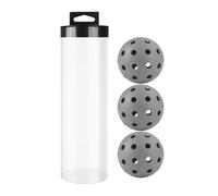 ulapithi Paquete de bolas de pepinillos, juego de bolas de pepinillos para interiores - Juego de bolas de pepinillo de playa de PE 3X - Bolas deportivas de diseño de 40 agujeros con tubo de