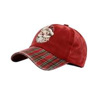 ulapithi Sombreros para Navidad - Gorro transpirable con ala curva | de béisbol estilo Papá Noel - Para niños, adultos, amigos, hombres y mujeres, actividades al aire libre, vacaciones, fiesta