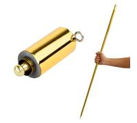 Ulawellor Varita Mágica,Varita de Bolsillo,110 CM Varita Mágica Profesional,Varita de Bolsillo Portátil para Magos,Personal de Bolsillo de Metal Retráctil Varita,Dorado