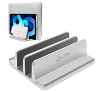 ULBRE Soporte Vertical para computadora portátil de Metal Resistente, 4 Ranuras Ajustables 4 en 1, Soporte Vertical para MacBook Pro Compatible con Todas Las Superficies DELL, Samsung, HP, Chromebook
