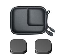 ULBTER Funda para GoPro Hero 13 y tapa de goma para lente [1+2 unidades] | Mini bolsa de almacenamiento para Go Pro Hero13 funda de goma negra para tapa de lente