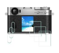 ULBTER [Paquete de 3 protectores de pantalla para Fujifilm X Half Fuji X-Half LCD + Top Flim, vidrio templado de dureza 9H, antiarañazos, antiburbujas