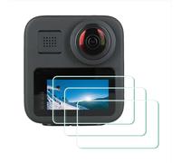 ULBTER Protector de pantalla Aplicable para GoPro Max 2 / Max 1 360 [3 unidades], vidrio templado para Insta 360 GO Ultra 0.3 mm, dureza 9H, antiarañazos, antiburbujas