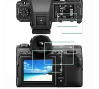 ULBTER Protector de pantalla para Fujifilm GFX 100 II Fuji GFX100 II LCD + Top Flim [2+2 unidades] vidrio templado 0,3 mm, dureza 9H, antiarañazos, antihuellas, antiburbujas