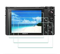 ULBTER Protector de Pantalla para Sony RX100 VII DSC-RX100M7 Cámara 0,3 mm Dureza 9H Vidrio Templado Antiarañazos Antihuellas Antiburbujas Antipolvo, 3 Unidades