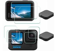 ULBTER Protector Pantalla para GoPro Hero 12 11 10 y lente Hero12 Hero10 Hero11+ Tapa Objetivo Vidrio Templado 0,3 mm Dureza 9H【6+2 Unidades】