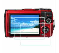 ULBTER Protector Pantalla para Olympus TG-7 TG-6 TG-5 TG-4 TG7 Cámara y Negro Impermeable, cristal templado para Olympus TG6 TG5 TG4 0,3 mm Dureza 9H Vidrio Templado - 3 Unidades