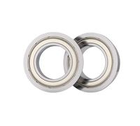 ULBTLUOYV 2PCS P4/P5 Rodamiento con brida F6801/F63801/F6901 ZZ Rodamiento de bolas con brida de alta velocidad (F63801ZZ P4 12 x 21 x 7 mm)