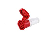 ULBTLUOYV Conector eléctrico Industrial de 3 Pines, 4 Pines y 5 Pines, 63 A, IP67, for Montaje en Pared, Macho y Hembra.(4P 63A Coupler)
