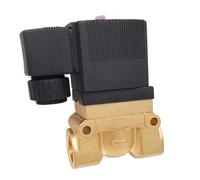 ULBTLUOYV Electroválvula de Alta Temperatura y presión de 50 Bar, 1/4 3/8 1/2 BSP, 24 V CC, 220 V CA, Orificio de 8/10/12 mm, NC, 5404-04, válvula piloto de latón.(AC380V,0.25 Inch)